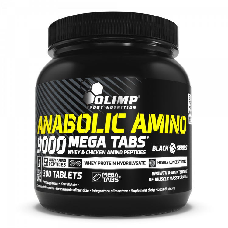Anabolic Amino 9000 Mega Tabs 300 tab PL,EN,SE,FR,ES,IT,CZ 300 kapsułek 