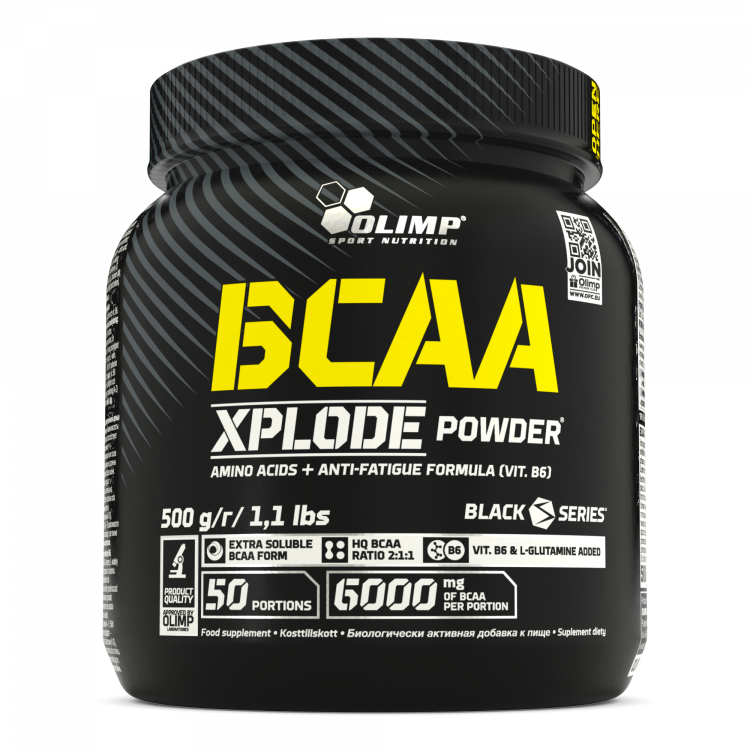 BCAA Xplode powder 500g truskawka EN,SE,RU,PL 500 g Truskawka
