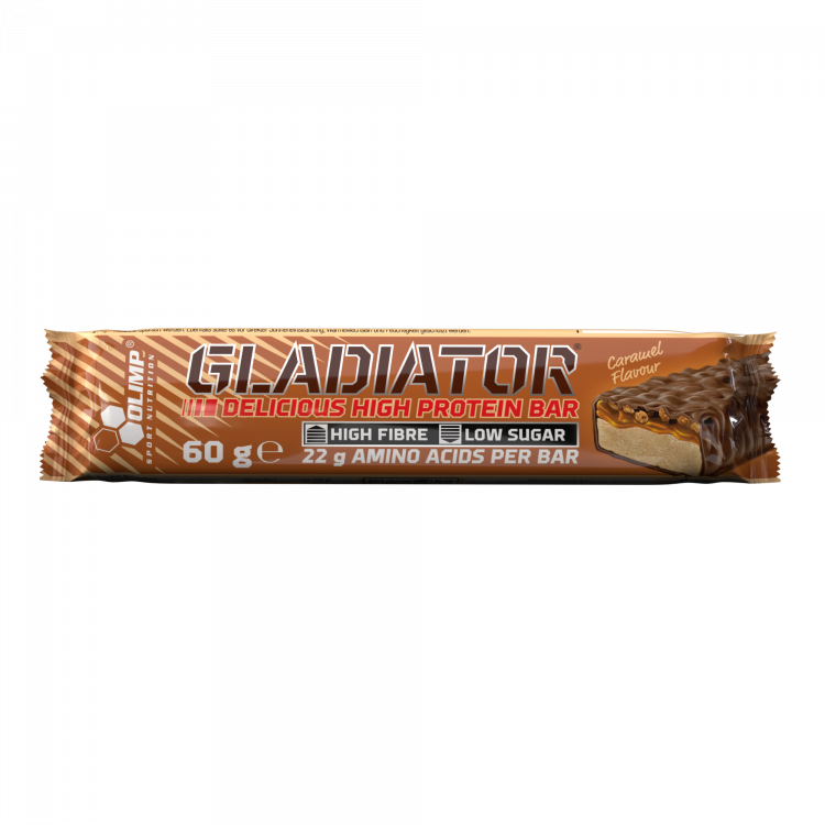 Baton Gladiator 60g caramel new EN,DE,PL 60 g Caramel