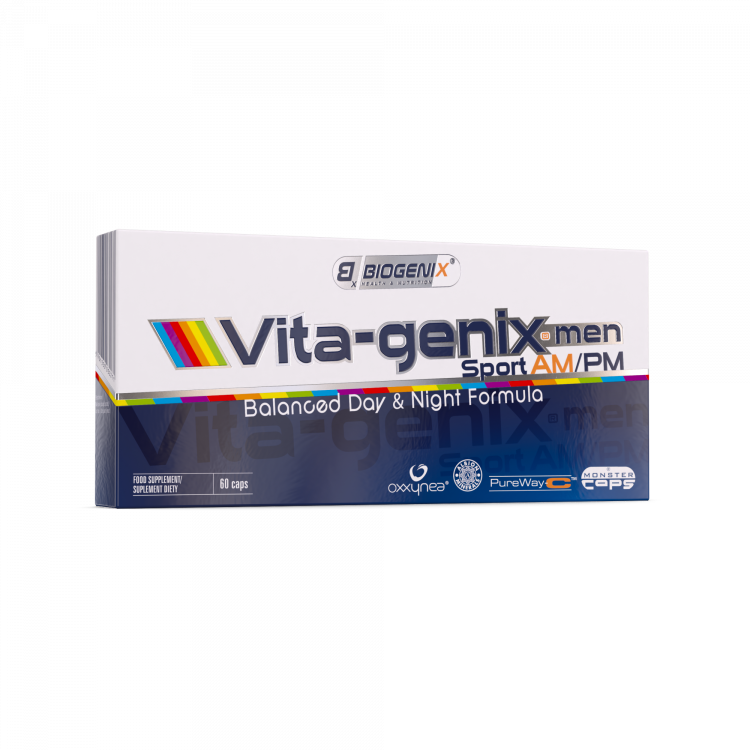 Biogenix Vita-genix men Sport AM/PM 60 kapsułek 