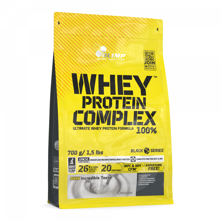 Whey Protein Complex 100% 0,7 kg DOYPACK czekolada PL,EN,IT,SE,FR,ES 700 g Czekolada