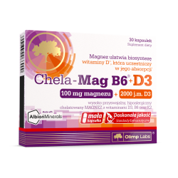 Olimp Labs Chela-Mag B6+D3 30 kapsułek 