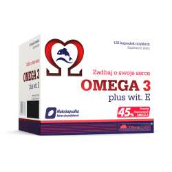 Olimp Labs Omega 3 plus wit. E (45%) 500 mg/120 kaps  blistry 120 kapsułek 