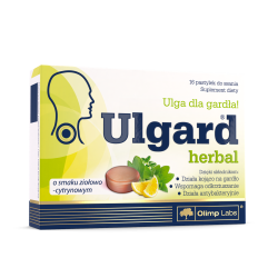 Olimp Labs Ulgard Herbal 16 pastylek do ssania ziołowo - cytrynowy