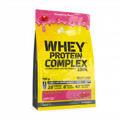 Olimp Sport Nutrition Whey Protein Complex 100% 0,7 kg bag strawberry JP 700 g Truskawka