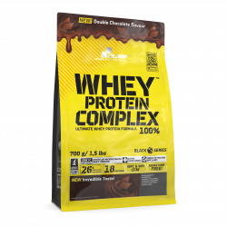 Olimp Sport Nutrition Whey Protein Complex 100% 0,7 kg bag double chocolate EN,SE,FR,ES,IT,PL 700 g 